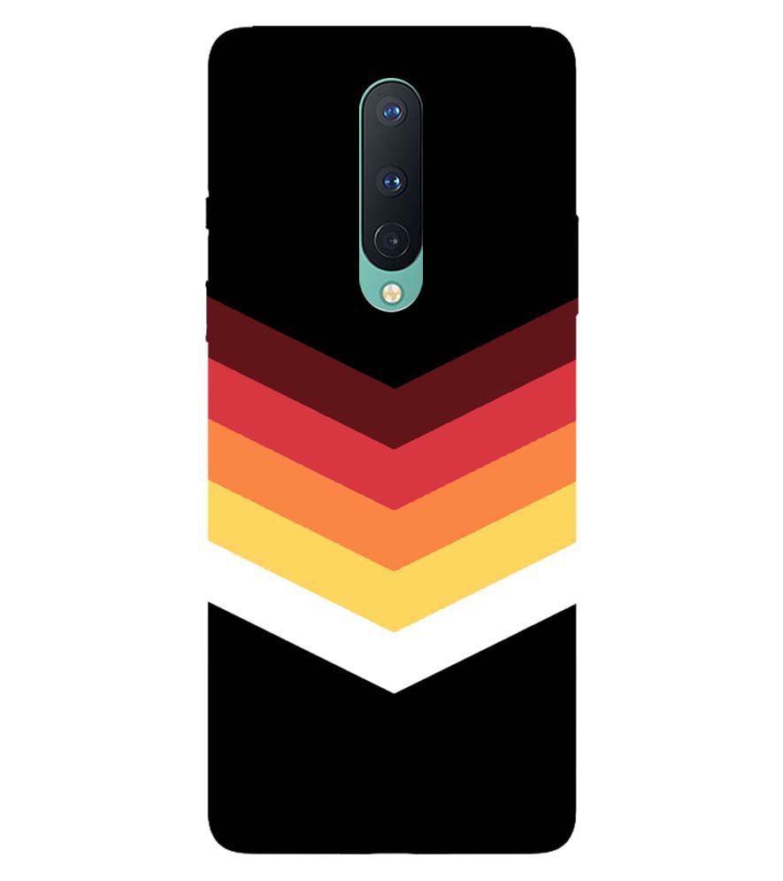 PS1306-Red Black Premium Back Cover for OnePlus 8