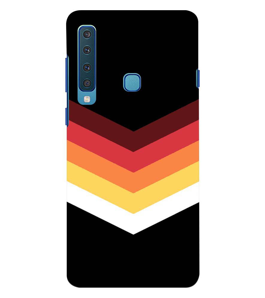 PS1306-Red Black Premium Back Cover for Samsung Galaxy A9 (2018)