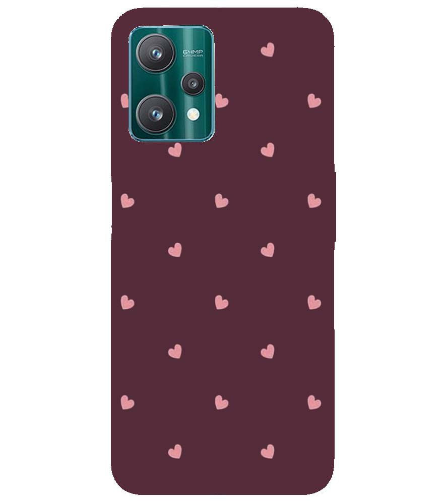 PS1307-Pink Heart Back Cover for Realme 9 Pro