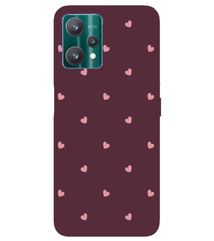 PS1307-Pink Heart Back Cover for Realme 9 Pro+