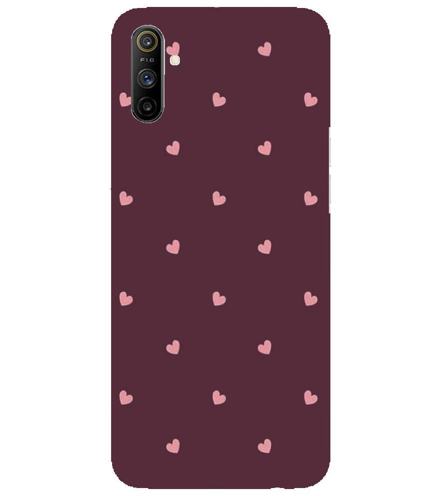 PS1307-Pink Heart Back Cover for Realme Narzo 10A