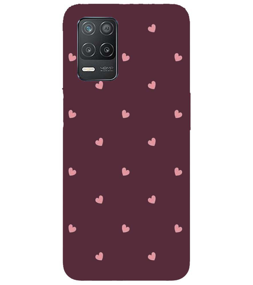 PS1307-Pink Heart Back Cover for Realme V13 5G