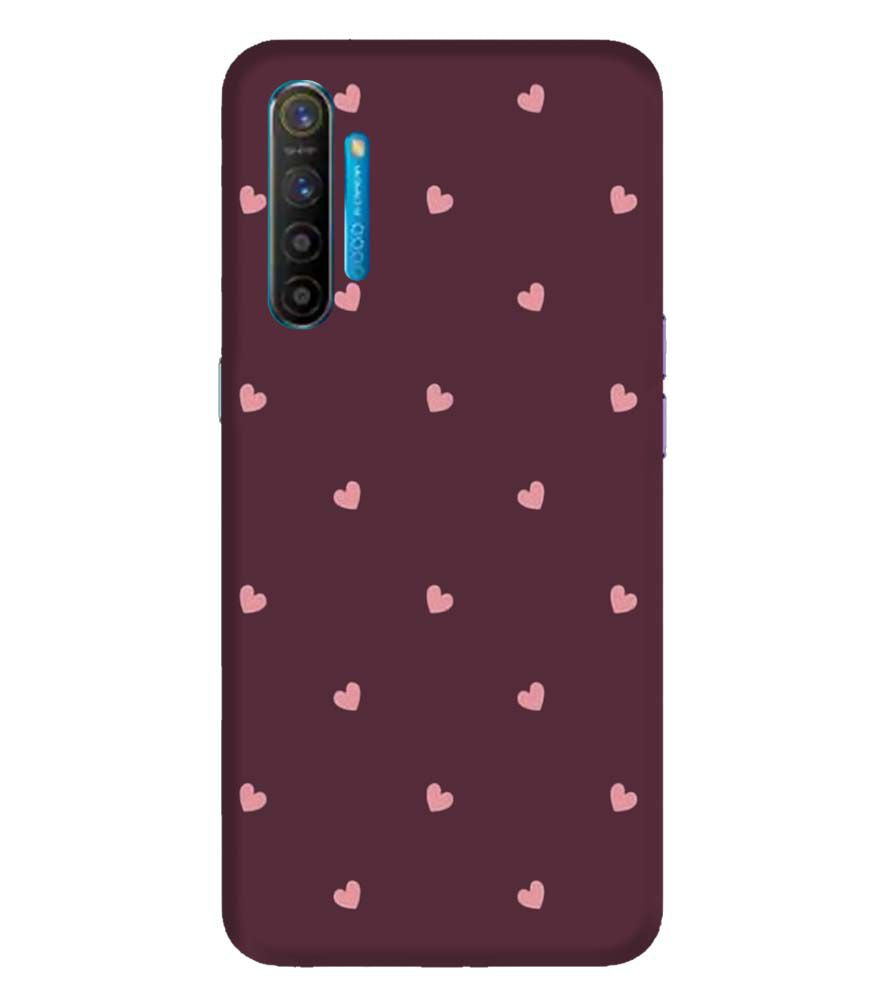 PS1307-Pink Heart Back Cover for Realme X2