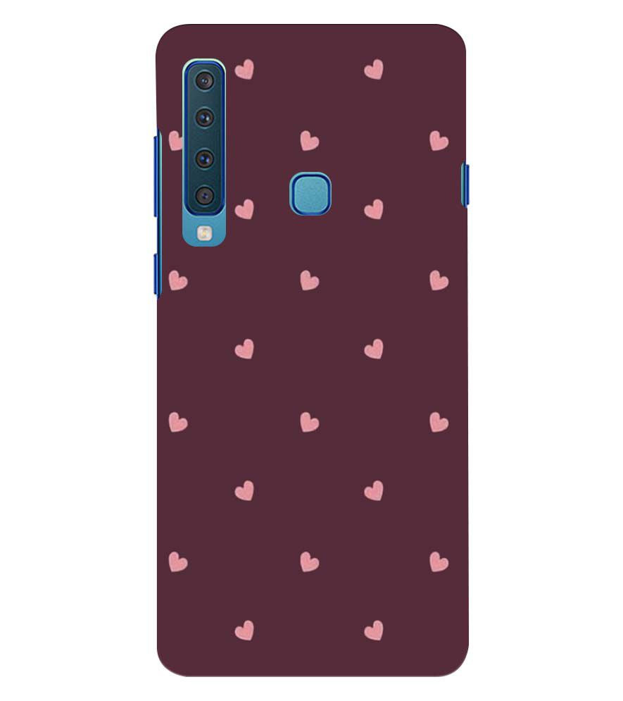 PS1307-Pink Heart Back Cover for Samsung Galaxy A9 (2018)