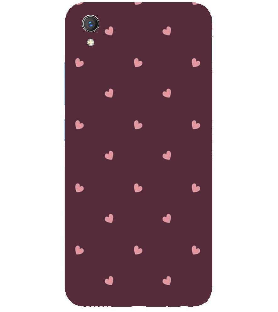 PS1307-Pink Heart Back Cover for vivo Y1s