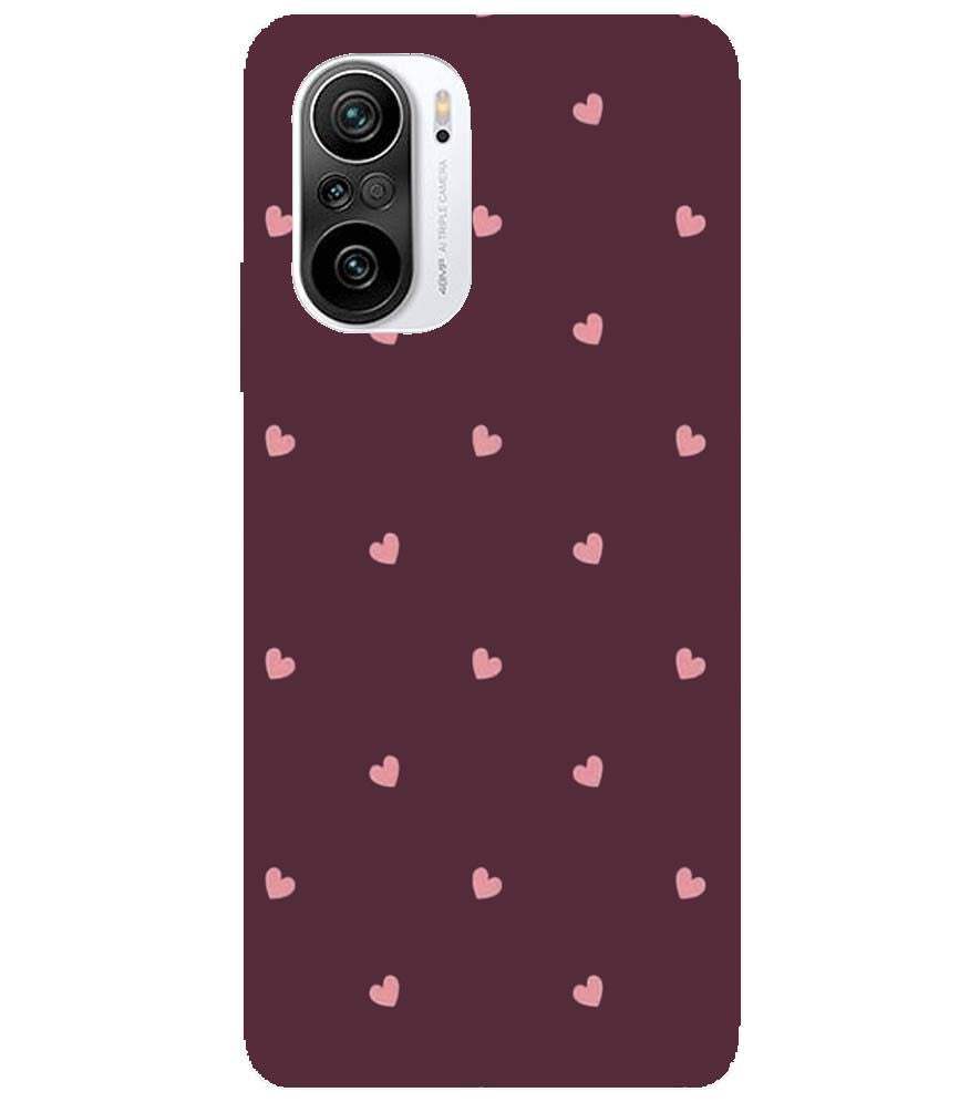 PS1307-Pink Heart Back Cover for Xiaomi Redmi K40