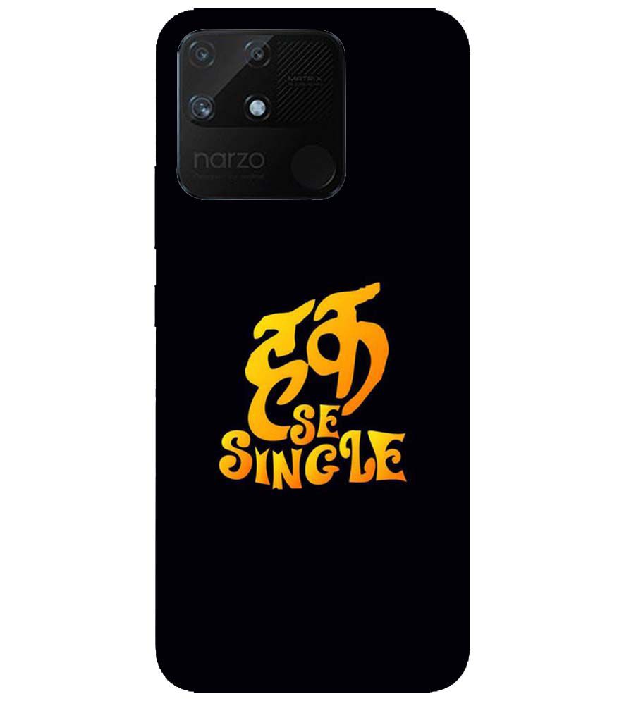 PS1308-Haq Se Single Back Cover for Realme Narzo 50A