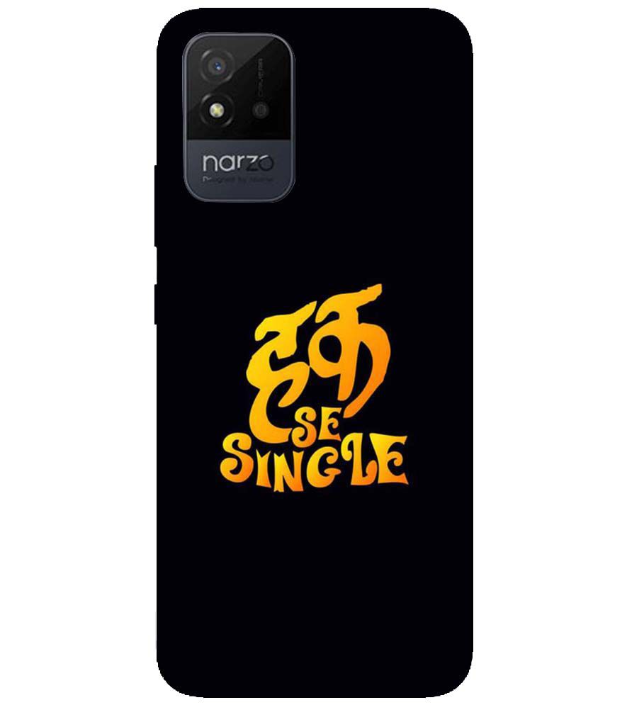 PS1308-Haq Se Single Back Cover for Realme Narzo 50i