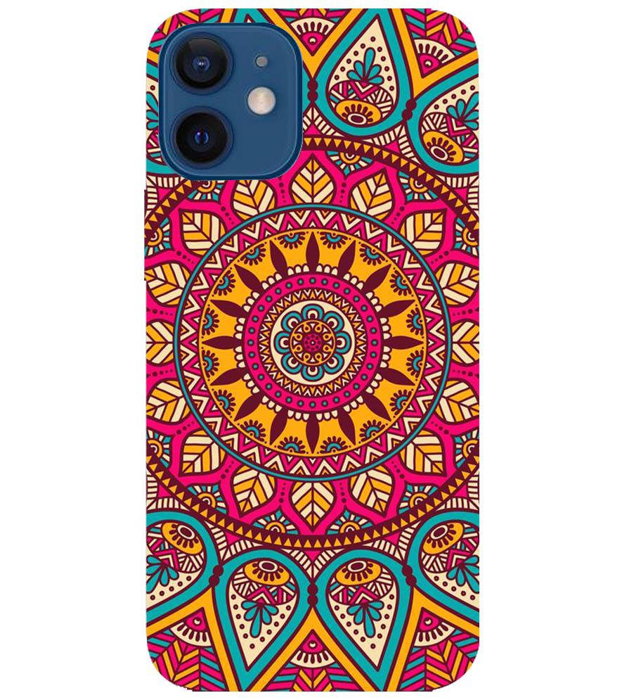 PS1309-Mandala Back Cover for Apple iPhone 12 Mini