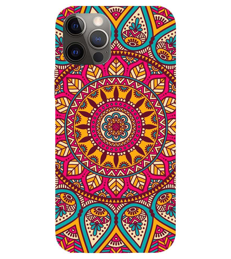 PS1309-Mandala Back Cover for Apple iPhone 12 Pro