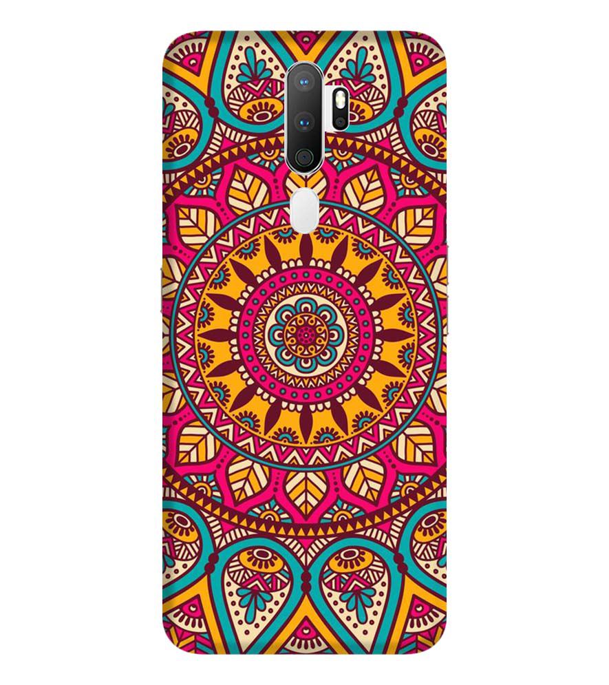 PS1309-Mandala Back Cover for Oppo A9 (2020)