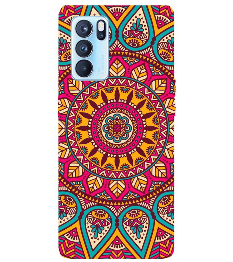 PS1309-Mandala Back Cover for Oppo Reno6 5G