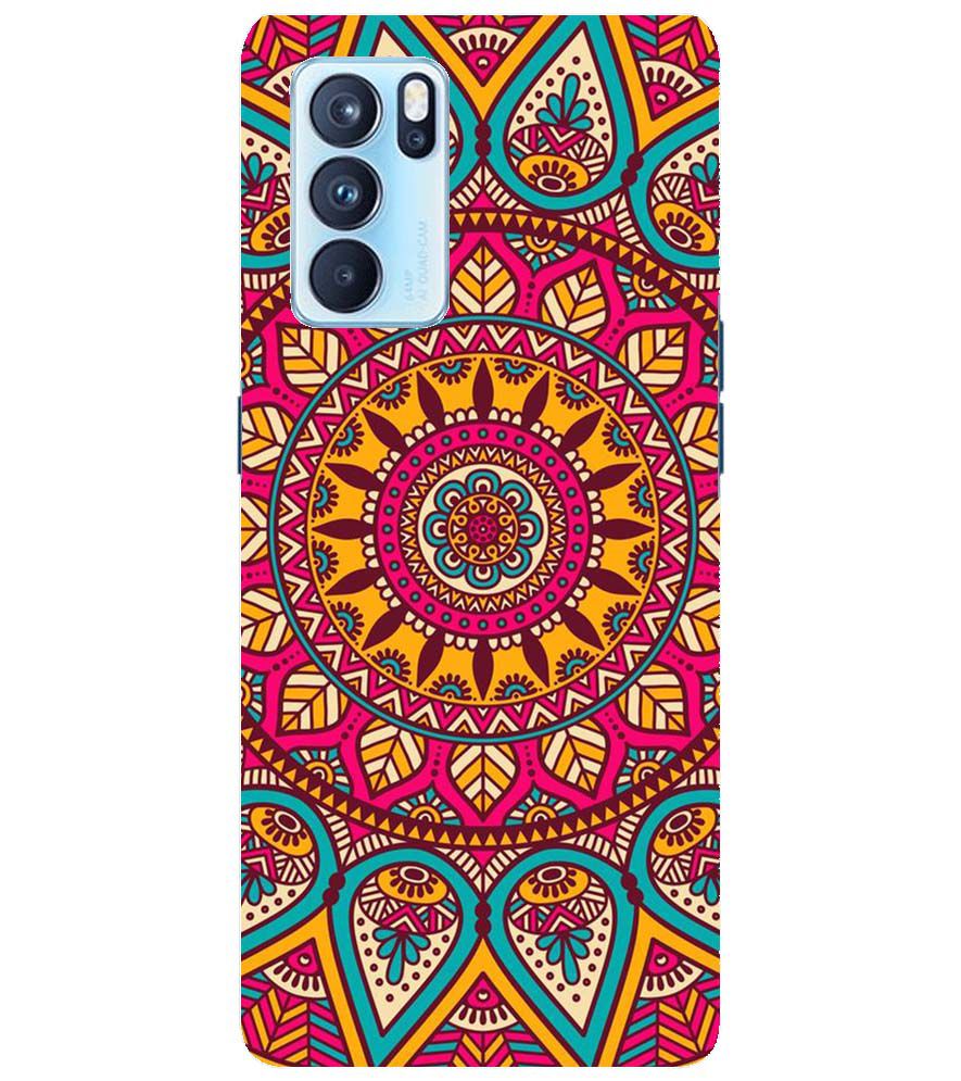 PS1309-Mandala Back Cover for Oppo Reno6 Pro 5G