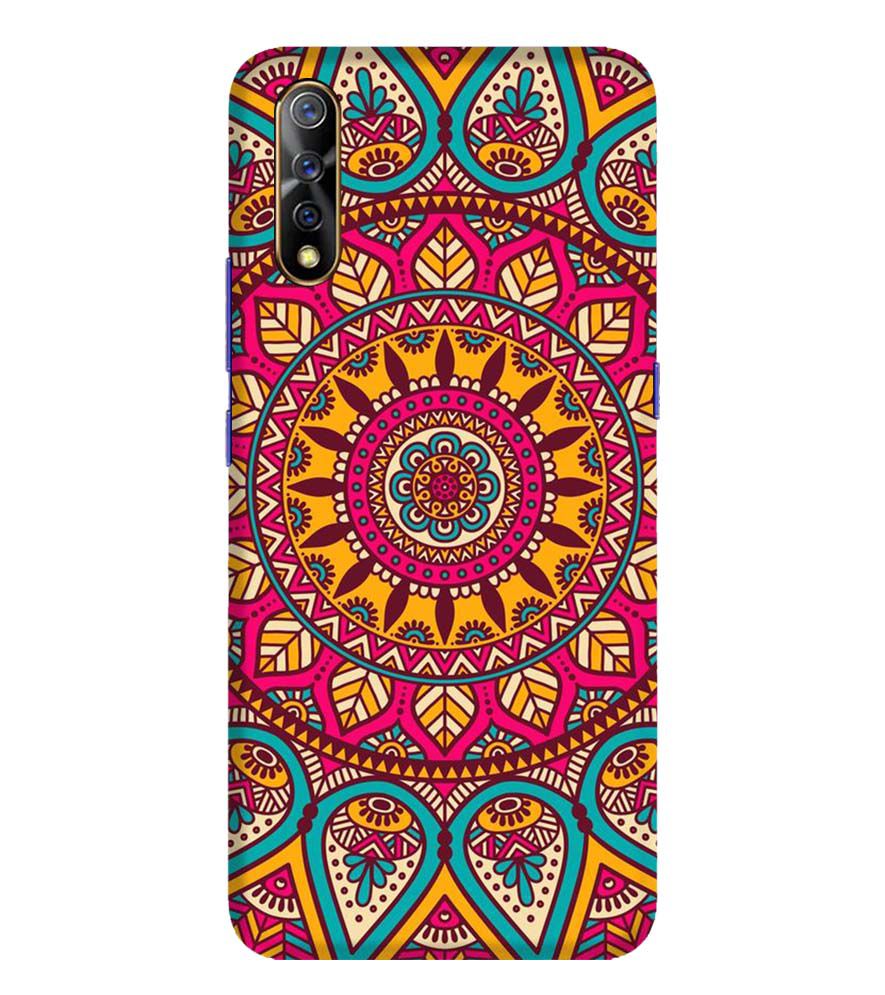 PS1309-Mandala Back Cover for Vivo S1