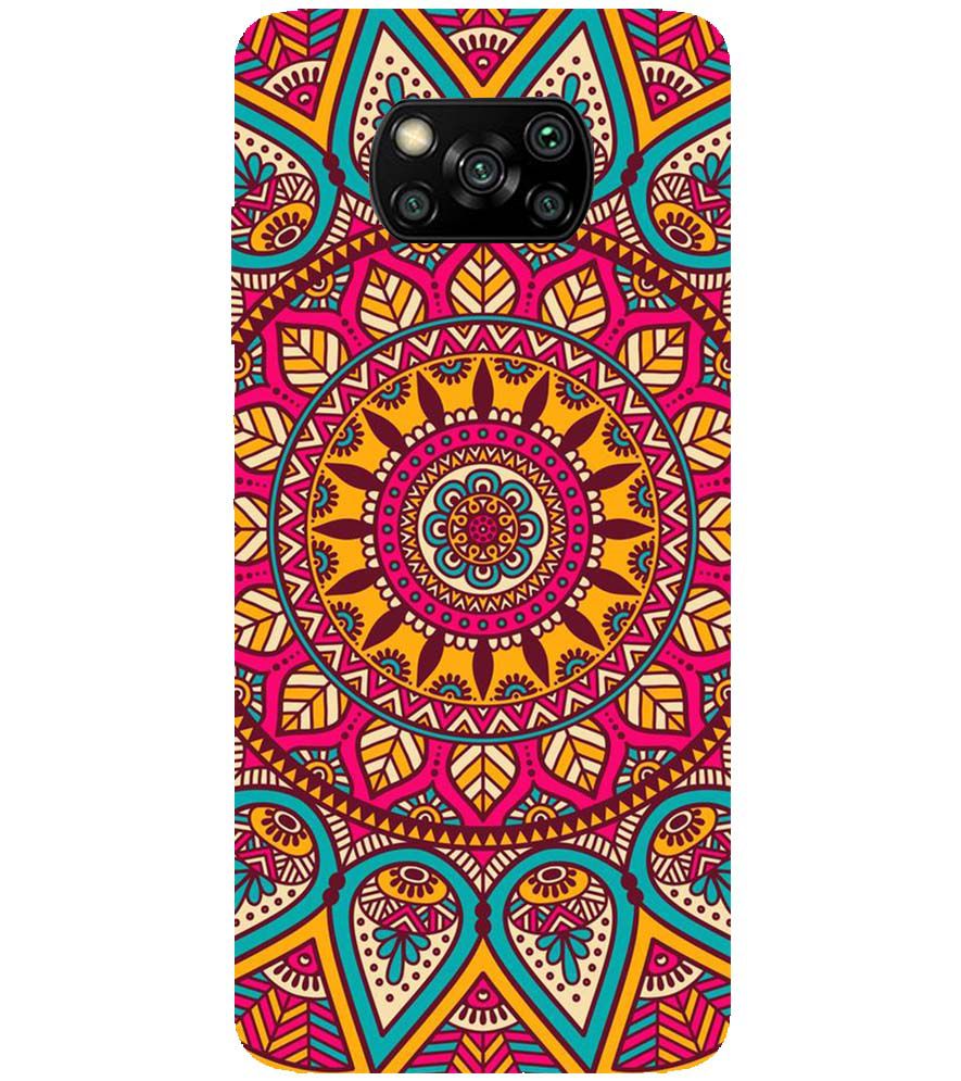 PS1309-Mandala Back Cover for Xiaomi Poco X3 Pro