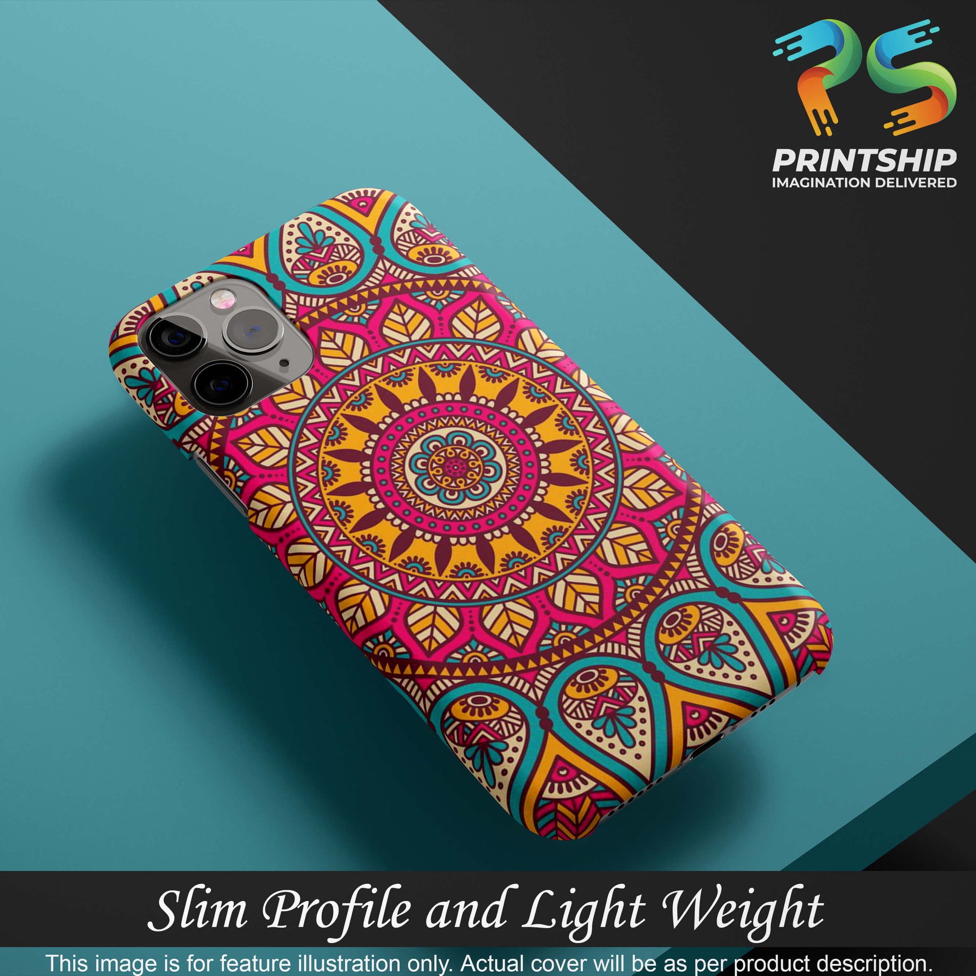 PS1309-Mandala Back Cover for Xiaomi Redmi Note 4-Image4