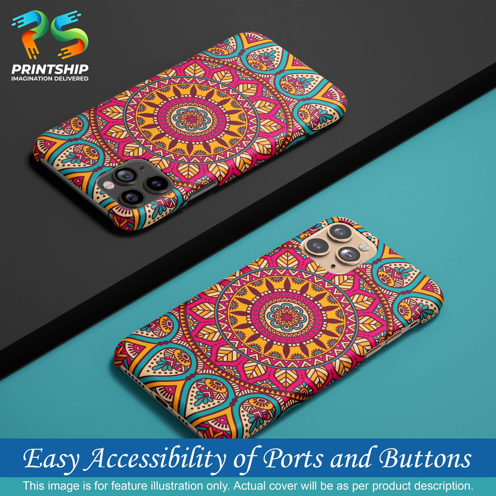 PS1309-Mandala Back Cover for Xiaomi Redmi K40-Image5