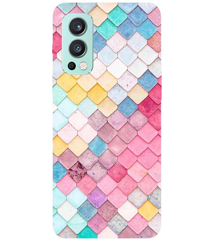 PS1310-Colorful Pastel Back Cover for OnePlus Nord 2 5G