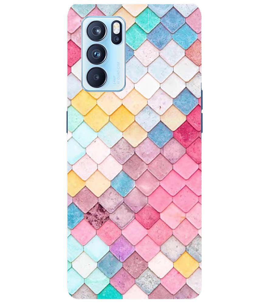 PS1310-Colorful Pastel Back Cover for Oppo Reno6 Pro 5G