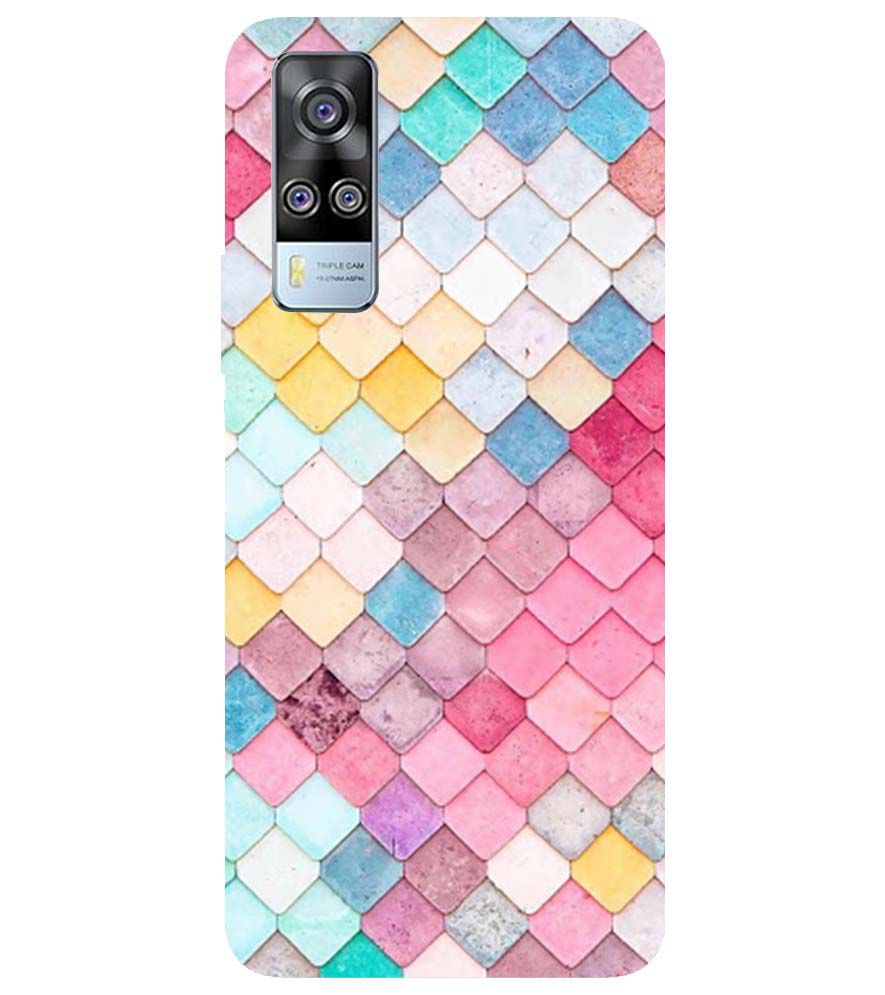 PS1310-Colorful Pastel Back Cover for vivo Y51a