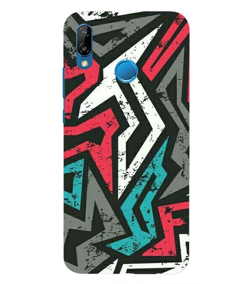 PS1312-Graffiti Abstract  Back Cover for Huawei Nova 3e