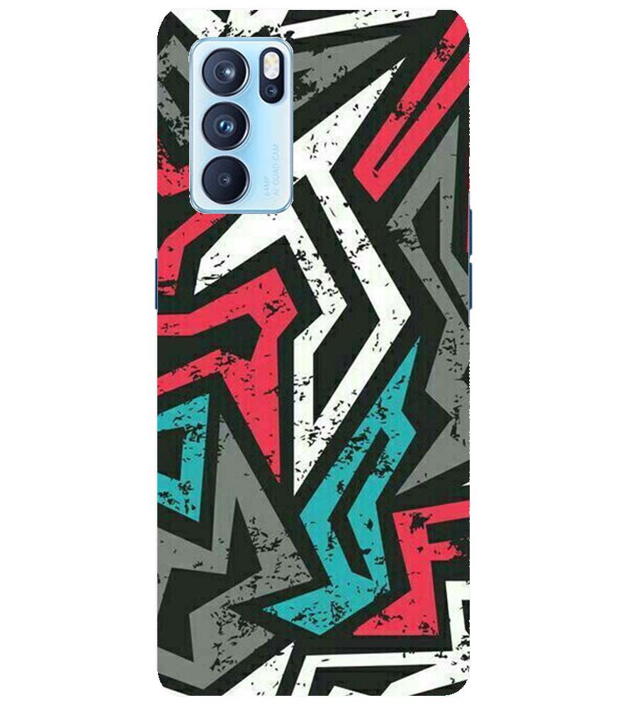 PS1312-Graffiti Abstract  Back Cover for Oppo Reno6 Pro 5G