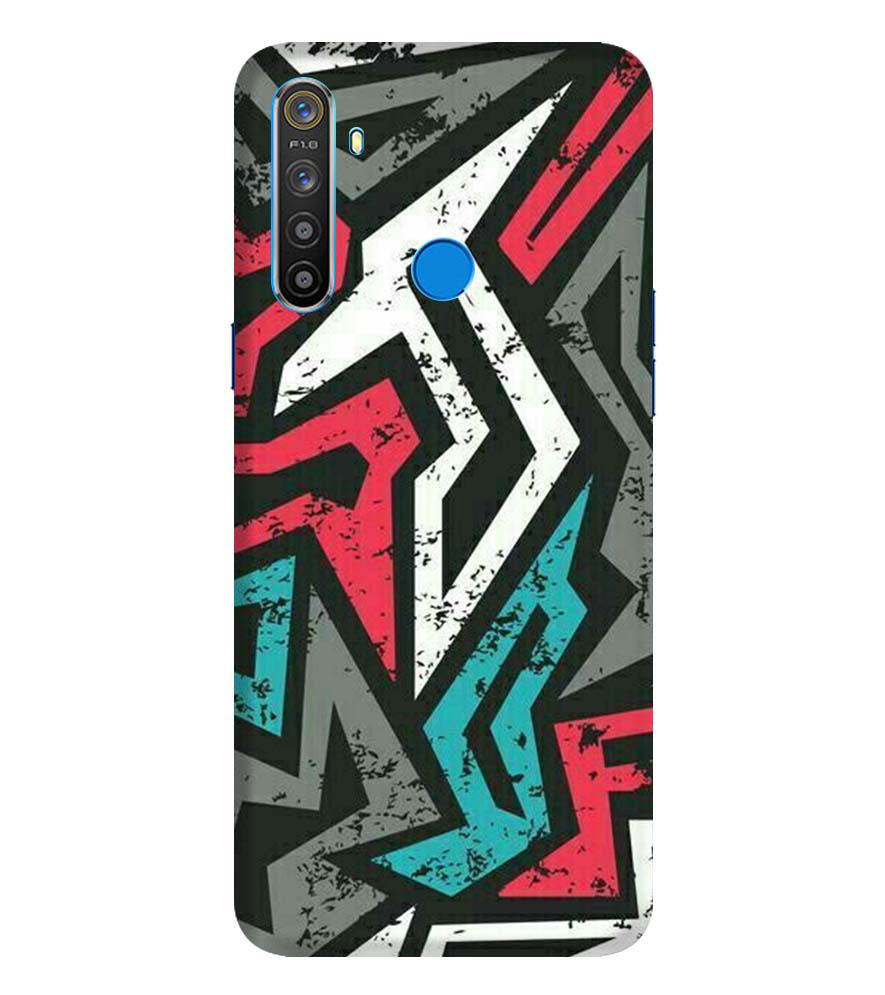 PS1312-Graffiti Abstract  Back Cover for Realme 5