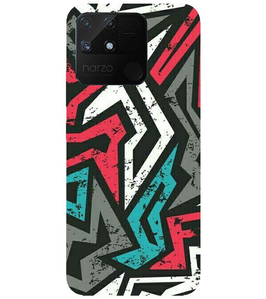 PS1312-Graffiti Abstract  Back Cover for Realme Narzo 50A