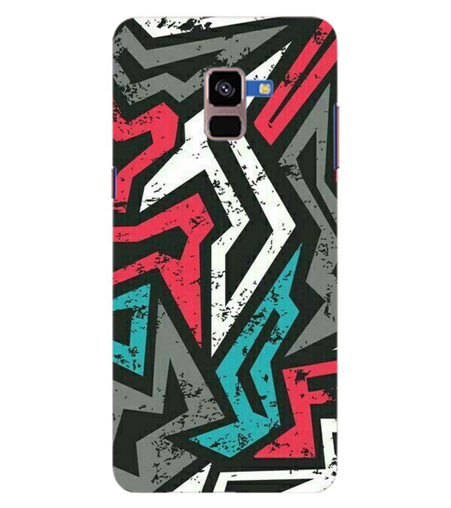 PS1312-Graffiti Abstract  Back Cover for Samsung Galaxy A8 Plus