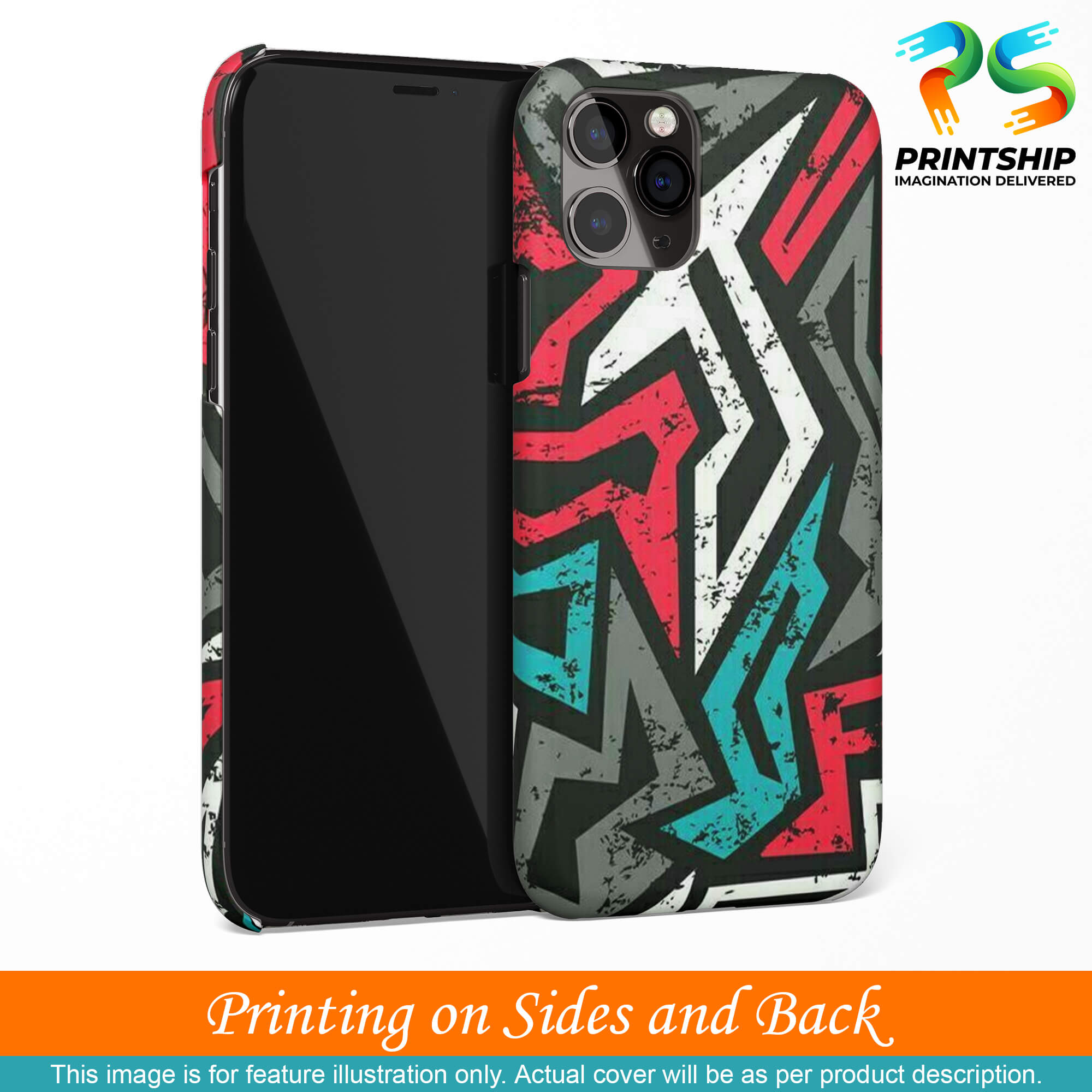 PS1312-Graffiti Abstract  Back Cover for  Realme X Lite-Image3