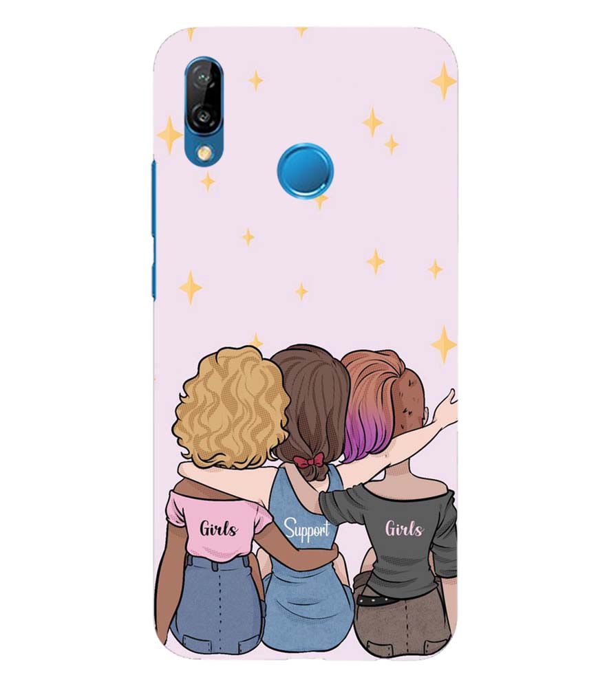 PS1313-Girls Support Girls Back Cover for Huawei P20 Lite