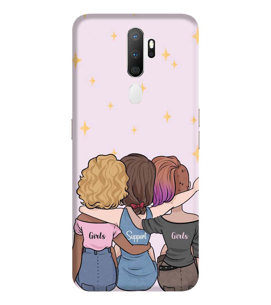 PS1313-Girls Support Girls Back Cover for Oppo A9 (2020)