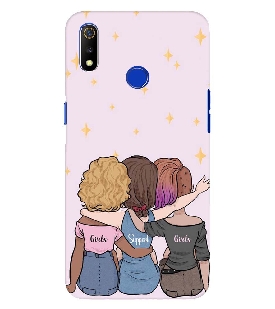 PS1313-Girls Support Girls Back Cover for Oppo Realme 3