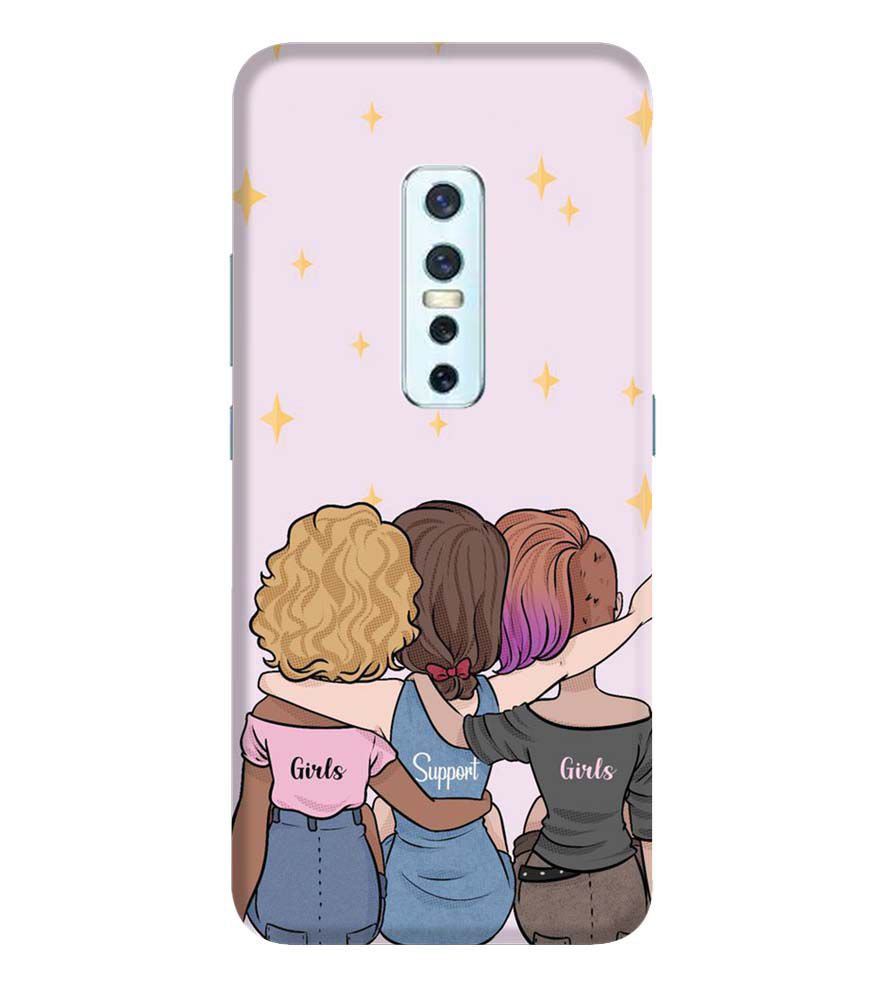 PS1313-Girls Support Girls Back Cover for Vivo V17 Pro