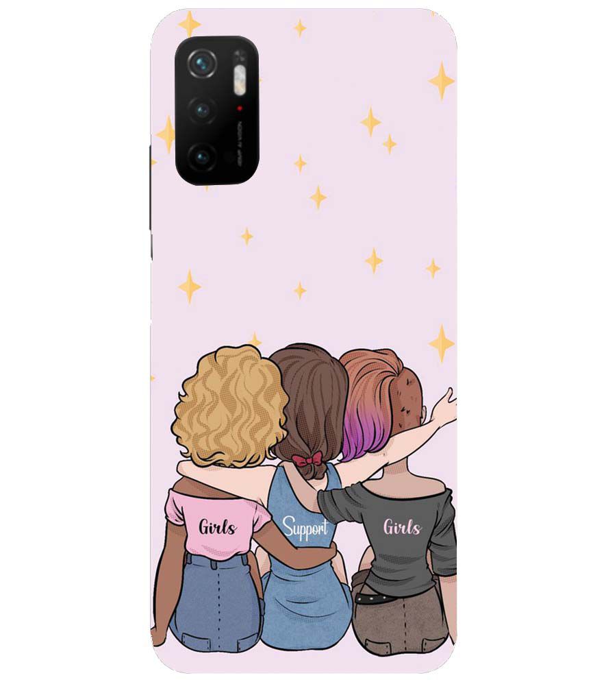 PS1313-Girls Support Girls Back Cover for Xiaomi Poco M3 Pro 5G