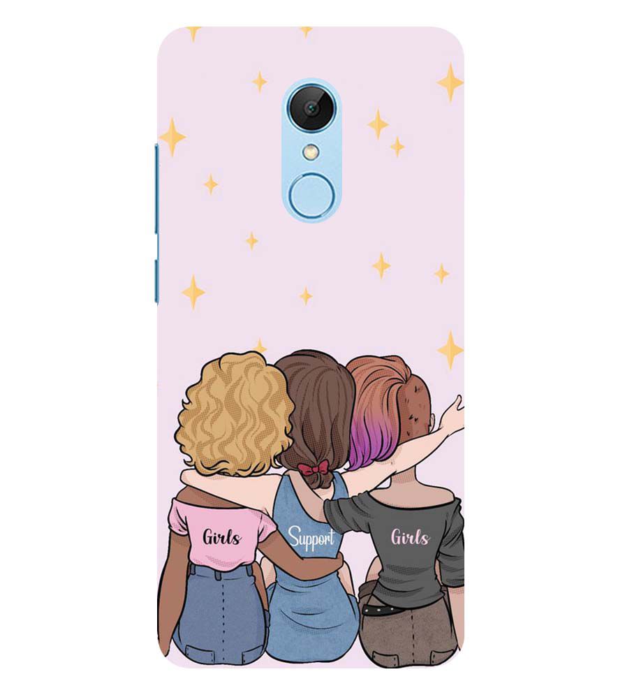 PS1313-Girls Support Girls Back Cover for Xiaomi Redmi 5