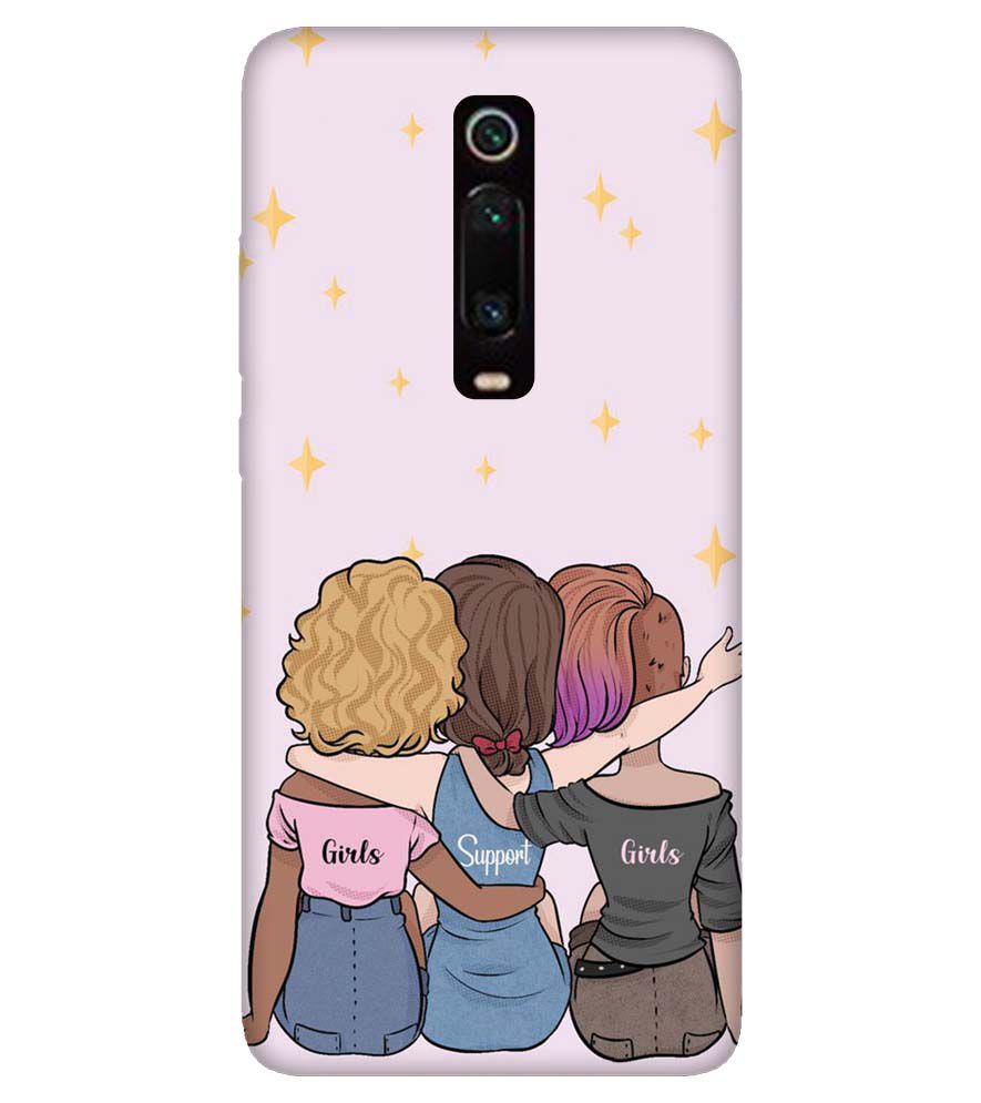 PS1313-Girls Support Girls Back Cover for Xiaomi Redmi K20 and K20 Pro