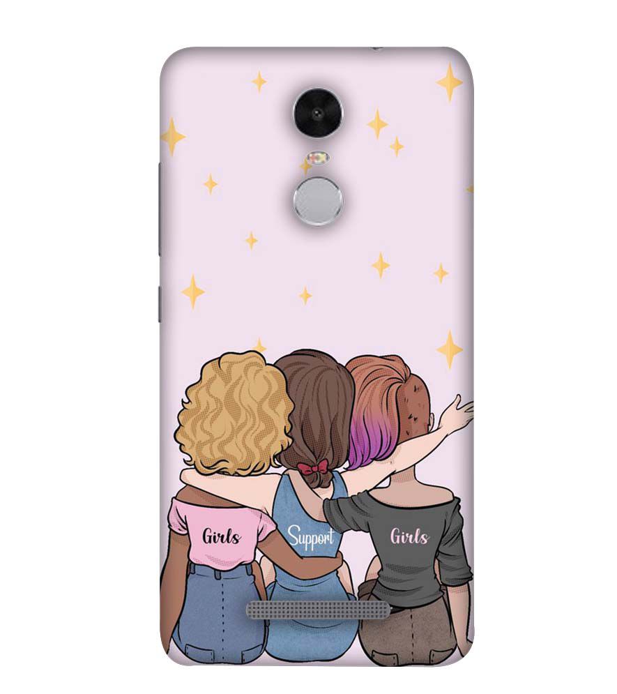 PS1313-Girls Support Girls Back Cover for Xiaomi Redmi Note 4