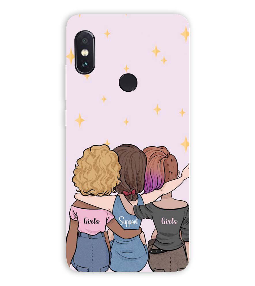 PS1313-Girls Support Girls Back Cover for Xiaomi Redmi Note 5 Pro