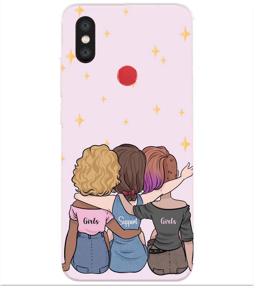 PS1313-Girls Support Girls Back Cover for Xiaomi Redmi Y2