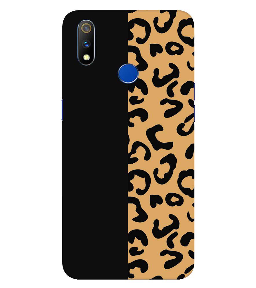 PS1315-Animal Black Pattern Back Cover for  Realme X Lite