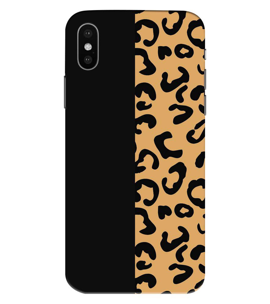 PS1315-Animal Black Pattern Back Cover for Apple iPhone XS Max