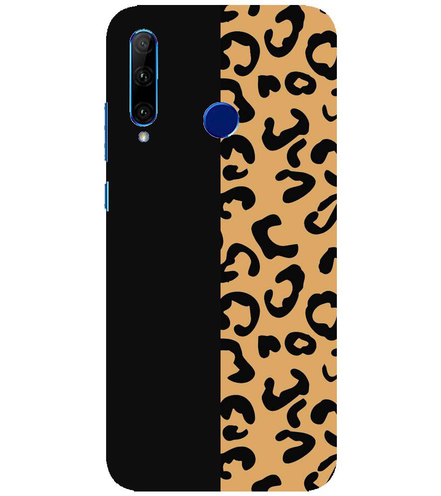 PS1315-Animal Black Pattern Back Cover for Honor 20i