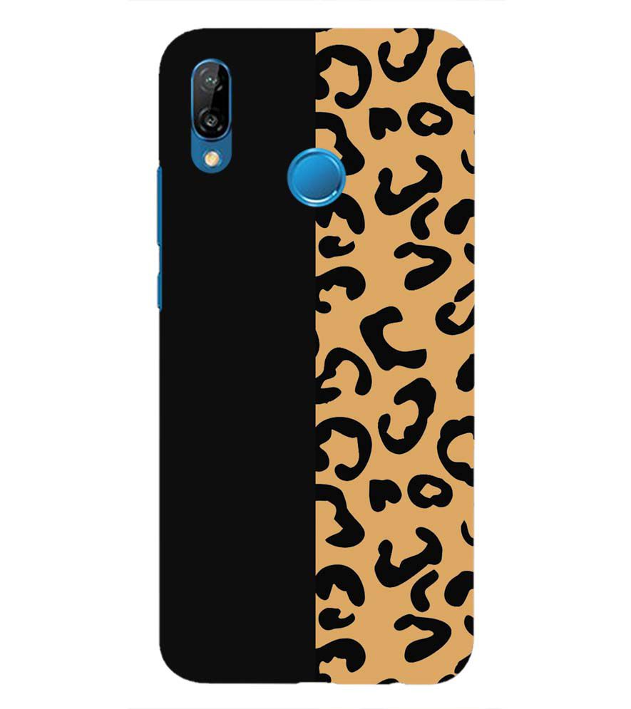 PS1315-Animal Black Pattern Back Cover for Huawei P20 Lite