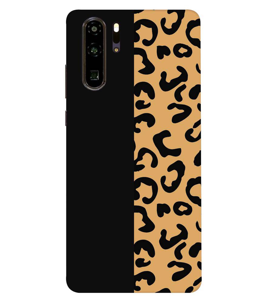 PS1315-Animal Black Pattern Back Cover for Huawei P30 Pro