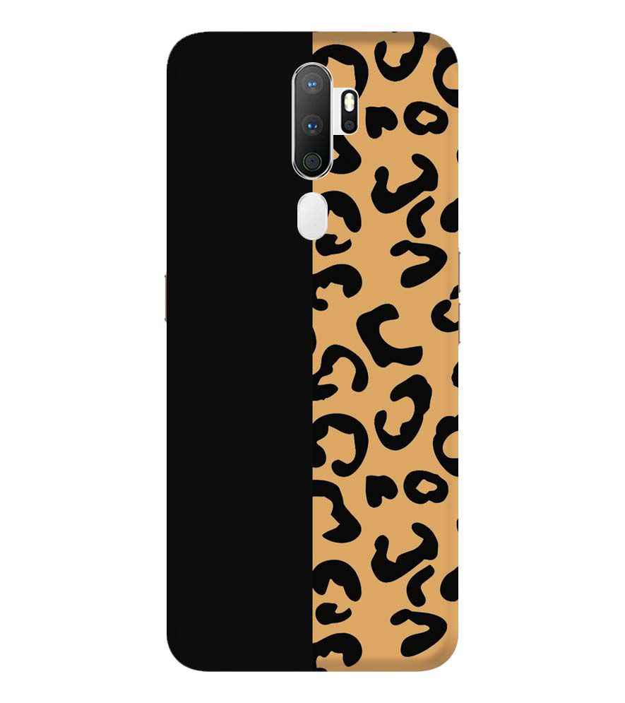 PS1315-Animal Black Pattern Back Cover for Oppo A9 (2020)