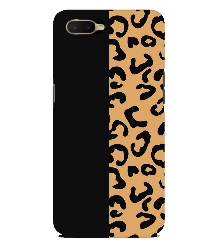 PS1315-Animal Black Pattern Back Cover for Oppo K1