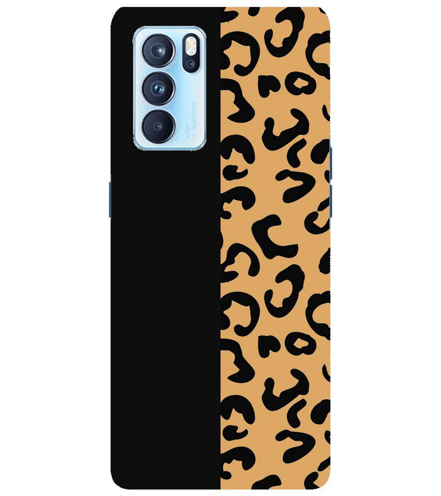 PS1315-Animal Black Pattern Back Cover for Oppo Reno6 Pro 5G