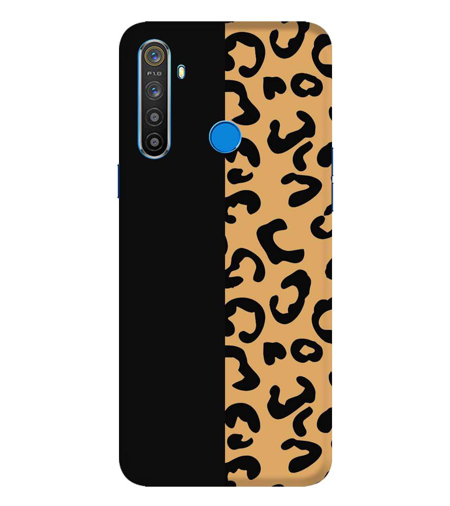 PS1315-Animal Black Pattern Back Cover for Realme 5