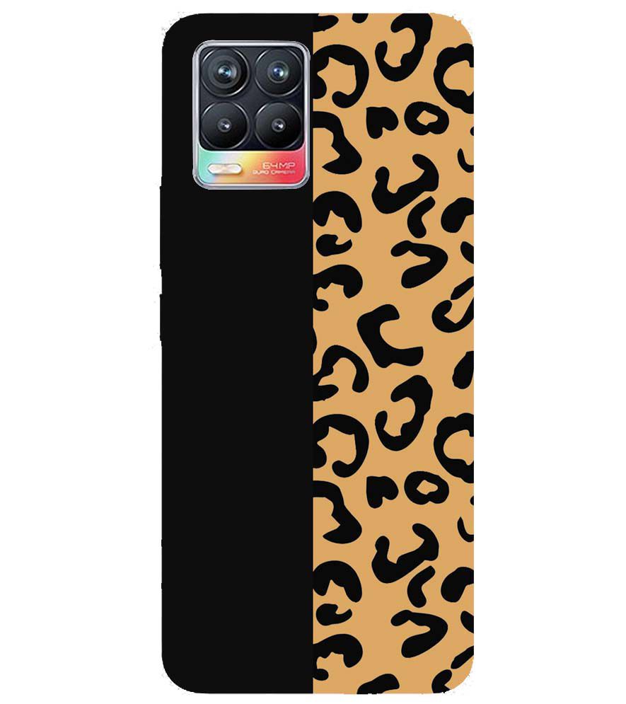 PS1315-Animal Black Pattern Back Cover for Realme 8